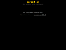 Tablet Screenshot of cero32.cl